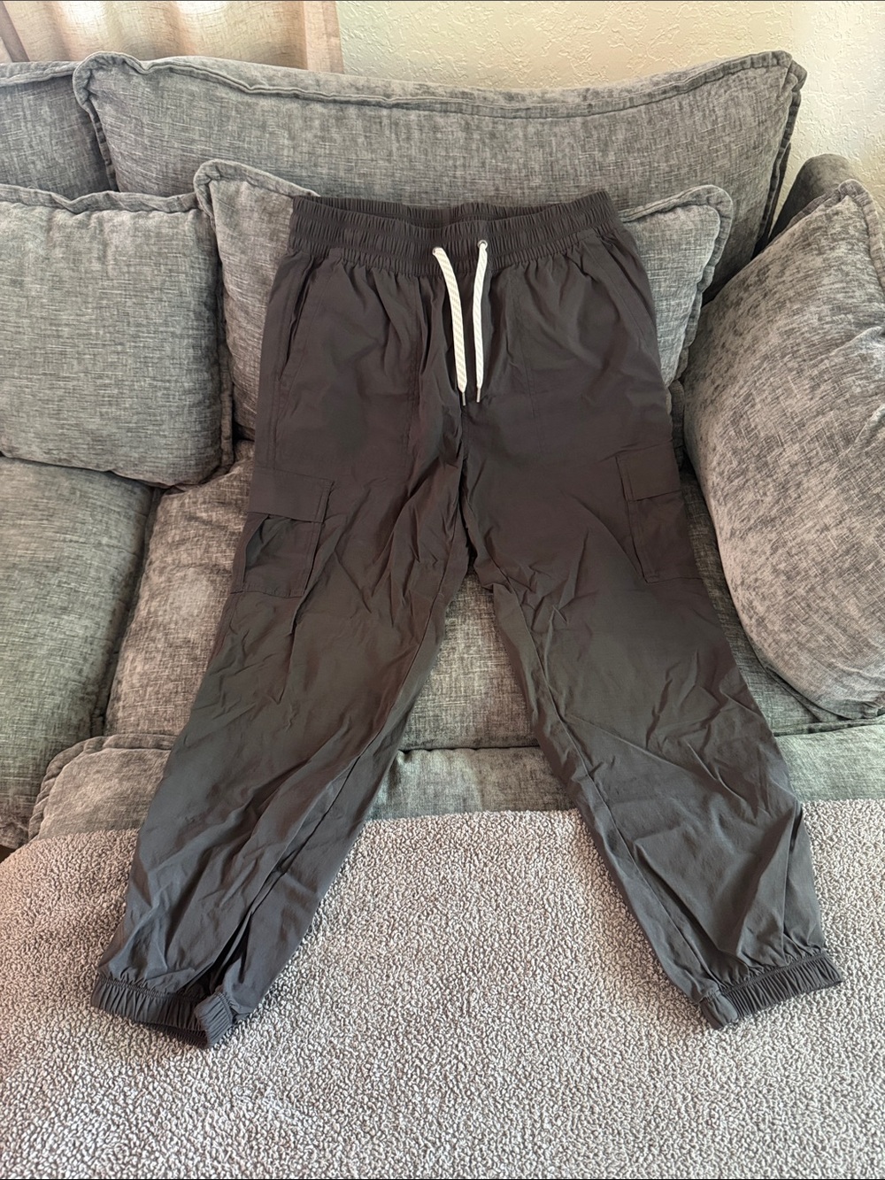 Vuori Charcoal Drawstring Cargo Joggers